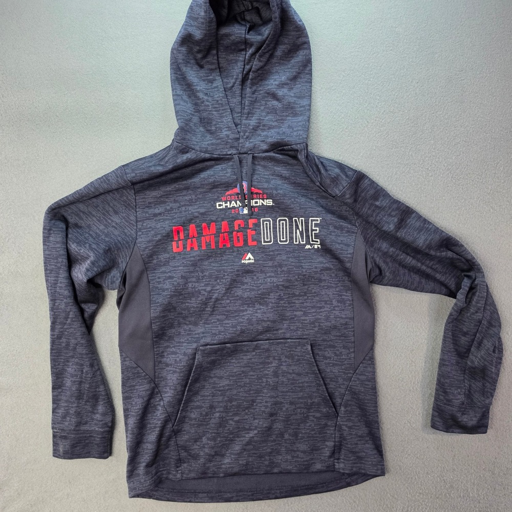 Majestic Boston Red Sox 2018 World Series Champions Damage Done Hoodie Mens M